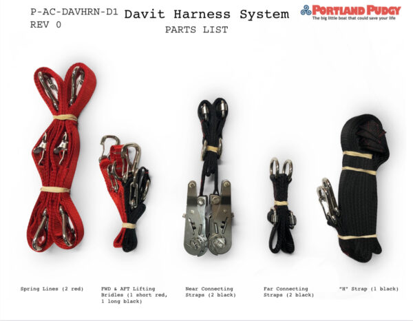 Portland Pudgy Arm Davit Harness set - Image 2