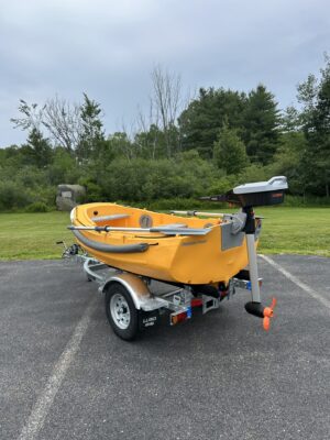 E-Pudgy! Electric Dinghy on Trailer -  @Biddeford